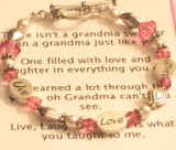 Grandmother Gift - Grandmothers Live, Laugh, Love Bracelet