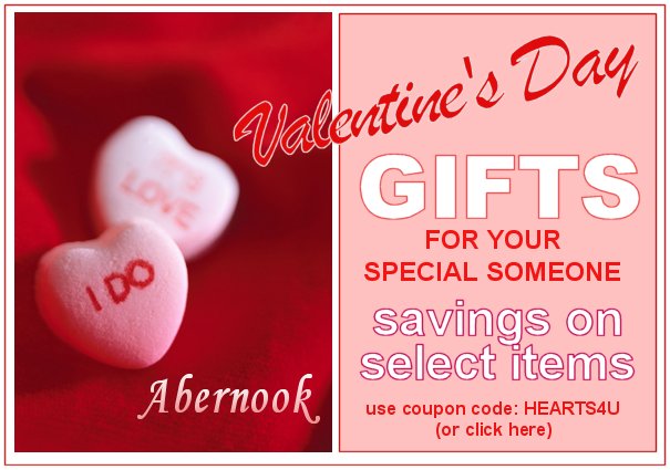 Abernook Valentine's Day Gifts Now On Sale