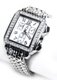 Our stainless steel band, accented with rhinestones, compliments both casual and formal wear!