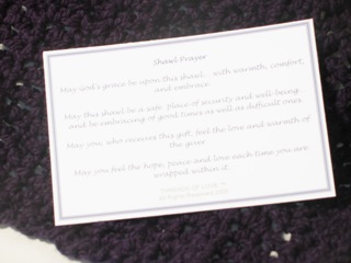 unknown Threads of Love (TM) Hope for Healing Shawl - Awareness