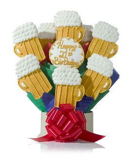 unknown Happy Birthday Beers Cookie Gift Bouquet