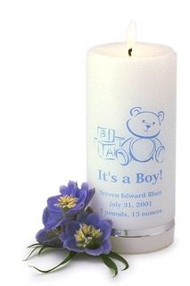 unknown It's a Boy Candle