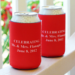 Whether youre grillin and chillin at a backyard barbeque or supporting your favorite team at a fall tailgate, let our Personalized Can Huggers (Set of 6) be the items you cant live without! Sold in a set of six and featuring free personalization, these colorful can accessories also make great gifts for bridal parties, wedding guests, co-workers, family and friends! Because theyre both fashionable and functional, its easy to see why so many people enjoy creating one of a kind looks for one of a kind occasions. 
