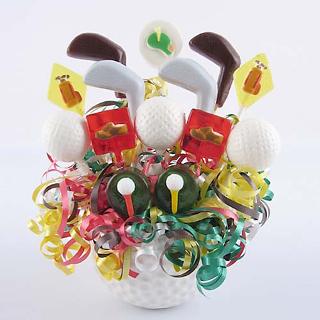 unknown fore! the links lollipop bouquet