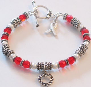unknown Go Red Heart Awareness Bracelet