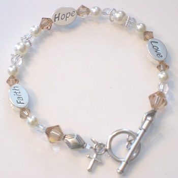 unknown MOL Jewelry Faith Hope Love Bracelet
