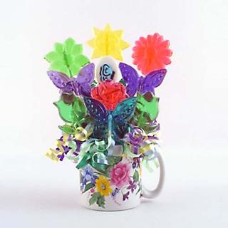 unknown mug of flowers lollipop bouquet