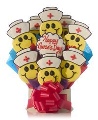 unknown Nurses Smiles Cookie Gift Bouquet