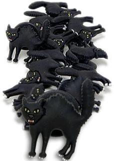 black cat crocs