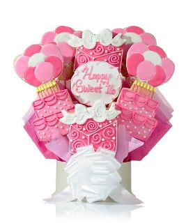 unknown Sweet Sixteen Gift Cookie Bouquet