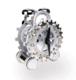For a truly unique and funky gift, look no further! Our mechanical gear clock is a new take on an old style, measuring 4 1/2" x 3 1/4" x 6 and weighing 1 lb. Its gears are in motion at all times, making it as interesting to behold as it is to display! The bells chime as the easy-to-set alarm rings. A fashionable addition to any desk or dresser top! 