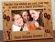 21 Wishes are sent your way...Celebrate a special 21st birthday with our personalized wooden frame. The keepsake frame can be engraved with a personalized message at the bottom of the frame. 