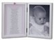 Goddaughter picture frame. 5x7 double white tabletop frame with poem for a precious goddaughter and space for 5x7 photograph. Pink heart embellishment. A gift from godparents to godchild. 