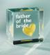 A neat gift to give to the Father of the Bride on your wedding day! Can be used as a paperweight or just a fun desk or shelf accessory! Size: 1.2"x1.2"x0.7" 