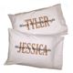 Our Personalized "Always Kiss Me Goodnight Pillowcase set is available on our premium 55/45 Cotton Poly Blend for strength and durability Pillowcase. Set of two.