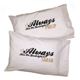Our Personalized "Always Kiss Me Goodnight Pillowcase set is available on our premium 55/45 Cotton Poly Blend for strength and durability Pillowcase. Made in the USA. Pillowcase fits any standard/queen sized pillow and measures 20" x 32" with 180 TPI. Soft to the touch. Machine Washable. Includes FREE Personalization! Personalize your Always Kiss Me Goodnight Pillowcase Set with any two names. (one name per pillowcase.) 