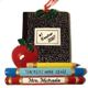 Your favorite teacher will love placing this uniquely Personalized Teacher Ornament on the Christmas tree year after year. This resin Teacher Ornament is individually hand painted and measures, 4" x 4.25". Each personalized Christmas ornament includes ribbon loop. Personalized with any name & year. 