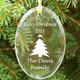 There is no better way to say Merry Christmas, Happy Holidays, Seasons Greetings or your own personal message than with our Personalized Glass Ornament. This festive and personal Christmas ornament is a wonderful way to send good cheer and best wishes to family & friends.