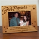 Our Personalized Godparent Gift Picture Frame measures 8 3/4"x 6 3/4" and holds a 3"x5" or 4"x6" photo. Easel back allows for desk display. Includes FREE Personalization! Personalize your Wood Photo Frame with any Godmothers name and Godchilds name. Perfect gift for any babys christening or baptism. Please choose Godmother, Godfather or Godparents. 