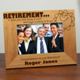 Celebrate a retirement with our personalized retirement gift frame. Personalize the retirement frame with a name and short custom message.