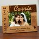 Our Personalized Maid of Honor Wood Picture Frame measures 8 3/4"x 6 3/4" and holds a 3½"x5" or 4"x6" photo. Easel back allows for desk display. Includes FREE Personalization! Personalize your Maid of Honor Wood Picture Frame with any Maid of Honors Name, Bridal Couples Name and Wedding Date. Choose Maid of Honor or Matron of Honor. 