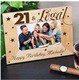 Celebrate a milestone birthday with our handsome Personalized 21 & Legal Birthday Wood Picture Frame. A unique and personal birthday gift which shows how much you truly care. Remember a wonderful birthday party with a Personalized Birthday Picture Frame made especially for you. 