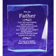Truly Admirable, this Unique Blue Crackled Father’s Day Plaque will put a smile on your Dad’s face this Father’s Day. Your Father deserves to be appreciated. Show your gratitude with this inscribed message: “Your care and wisdom teach guidance. Your humor and warmth create memories. Your strength and support bring comfort. But most of all your heart inspires love and joy”. This message, along with a short two line message of your choice will be displayed proudly on your father’s desk when he receives this truly memorable gift.