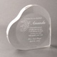 Being a godparent is a special honor. This hart plaque is the perfect way to show your dedication to your godchild. Designed of solid clear acrylic, this heart plaque has an angel engraved on it. Personalize with a childs name, and a special message to make this an elegant engraved gift for Christenings, Baptism, Communion or Confirmation. Size: 5" x 5" Please allow 3-5 days for personalization prior to shipping. 
