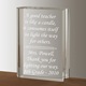 This crystal book keepsake for teacher is a fantastic teacher gift idea, with a book shape and the depiction of a pencil sand-etched into the crystal. This unique teacher gift can be customized with a special message from student to teacher, for a one-of-a-kind teacher appreciation gift. This personalized teacher gift measures 4" by 3" and makes a handsome addition to any classroom or office. Celebrate a special teacher in your familys life, with this crystal book keepsake teacher gift. Great for teacher appreciation gifts, graduation gifts, teacher retirement gifts or end of year gift ideas.