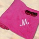 Relaxing at the beach or chilling out at the pool will be even more fun this summer with your own Embroidered Pink Beach Towel. The perfect accessory when enjoying the sun with family and friends. This beach towel also makes a fun honeymoon gift for the new bride.