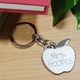 Engraved Apple Key Chain - Personalized Silver Teacher Keychain Present your favorite teacher or student with this distinctive and thoughtful Personalized Apple Key Chain. A great personalized gift for Teacher Appreciation Day or as a graduation keepsake. Make the end of the school year bright with a Personalized Teacher Keychain.