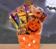 This gift is fun for kids of all ages. The Peanut Butter pretzel nuggets, gold fish crackers and Halloween candy will be fun to munch on while playing with the Halloween activity pad, monster toy and pencils. You can create your own jack-o-lantern with the sticker activity find your way in the dark with the GLOW sticks using the orange tub to collect your candy on Halloween night. Gift Size: 7.5x6.5x12.5 (Actual Weight 4 lbs./Dimensional Weight 6 lbs - Box 12x8x8)