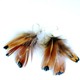 A beautiful golden brown color, our pheasant feather earrings are a fun addition to your jewelry wardrobe. These are stunning on!