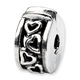 Add some hearts to your add on style bracelet. This is a lock style bead.