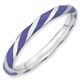 Our sterling silver twisted purple enameled stackable ring makes a great gift for a birthday, graduation gifts, teen gifts, a gift for a daughter, niece, granddaughter...