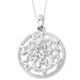 Sterling Silver CZ Wish Upon A Star 18in Star Necklace 