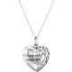 This item comes with 18" chain, a gift box and a card with poem. Sterling Silver
