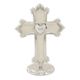 This beautiful silver cross makes a beautiful keepsake for any religious occasion. Perfect for baptisms, christenings, communion or confirmation, this gift will truly be treasured for many years, especially when engraved with the recipients name. Cross stands 7 1/4" tall. 