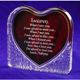 Express your true love with our romantic acrylic heart valentine poem. Heart-shaped plaque is made of solid clear acrylic and features a stunning rosewood-finished heart in the center. Romantic heart-shaped poem will be engraved with our poem. Personalize to create a lasting treasure by including recipient’s name on top line and your name on bottom line. Acrylic heart present is 5” x 5”, perfect for displaying.