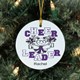 Give your Cheerleader something to cheer about this Christmas when you give her this Personalized Cheerleader Ceramic Ornament. This Cheerleader Ornament makes the perfect gift for her whole cheer squad and coaches while showing off her school spirit. Be sure to choose your school colors to make this Christmas Cheer Ornament extra unique. 