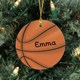 This Personalized Basketball Ornament is perfect for a boy or girl player, or for the friends and family that love a good game! Give this wonderful Basketball Ornament as a great gift that is sure to be a slam dunk this Christmas.  Our Basketball Ceramic Ornament is a flat ornament and measures 2.75" in diameter. Each Ornament includes a ribbon loop to easily hang from your Christmas tree. Includes FREE Personalization! Personalized your Basketball ornament with any name.