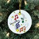 Make a beautiful symphony with Friends, Family, Band Members and Teachers when you give these colorful Personalized Music Notes Ornaments. Each beautifully Personalized Musical Ornament looks wonderful hanging from the Christmas tree and becomes a unique keepsake treasured year after year. 