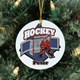 Score extra points with the hockey star in your life this season with our fabulous Hockey Player Personalized Christmas Ornament. Our Hockey Player Ornament captures the action and excitement of the game. Celebrate the trials and tribulations of your favorite Hockey players accomplishments this season with our Hockey Ornament Personalized just for your player. Our Ceramic Hockey Christmas Ornament is a flat ornament and measures 2.75" in diameter. Each Ornament includes a ribbon loop to easily hang from your Christmas tree. Includes FREE Personalization! Personalize your Hockey ornament with any name.