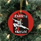 Our Personalized Karate Ornament is the perfect gift idea for the Martial Arts enthusiast on your Christmas list. Whether they practice Karate, Taekwondo, Judo or any form of Martial Art, this Unique Christmas Ornament is sure to appeal perfectly to them. 