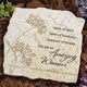 A special and thoughtful gift idea for a mother, grandmother, sister, friend...Honor an amazing woman in your life with our resin garden stone. Look and texture of stone; etched design and message. Also hangs. 10 1/4" x 10 1/4".