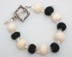 Casual or dressy our black and white felt bracelet is a fun additional this fall.