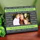 Picture Frame For Father - Personalized Happy Fathers Day Printed Frame Warm your Fathers heart with the new Personalized Happy Fathers Day Picture Frame! This sleek picture frame features catch words that describe all the wonderful things your Father contributes to you and your family! 