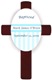 Heres an extra special way to honor an important moment in any childs religious life. These childrens baptismal/christening crosses are simple yet elegant and bear the name of the baptized and date of the special event. Available in a variety of pastel colors to match any dcor. Crosses are personalized with childs name and date. This item ships directly from the engraving warehouse. Please allow 2-3 extra days. This item can not be gift wrapped.