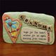 Give Grandma a special gift from the heart. Our resin plaque is a special gift for grandparents day, mothers day, a special birthday or holiday gift idea. Crafted of resin with raised detail. From Abbey Press. 6" x 4" x 34"