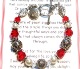 Swarovski crystals and bali sterling silver along with glass pearls create this stunning holiday bracelet. Surprise yourself, family or friends. A wish charm hangs next to the toggle as a reminder of all the holiday season. Choose between red(as shown), green or clear crystals.